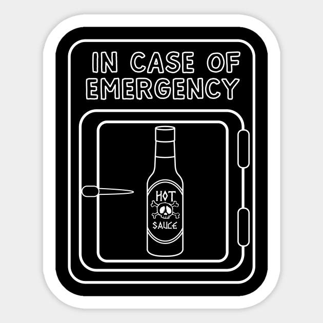 Emergency Hot Sauce Sticker by Portals